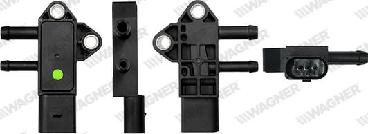 Wagner PRS00028 - Capteur, pression des gaz échappement droxauto.com