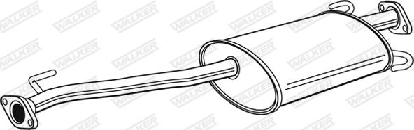 Walker 21456 - Silencieux central droxauto.com