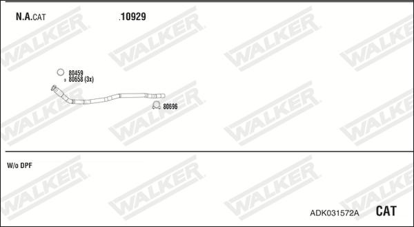 Walker ADK031572A - Échappement droxauto.com