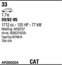 Walker AR30032A - Échappement droxauto.com