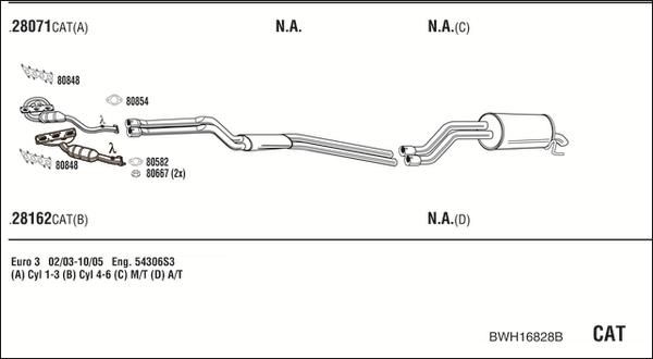 Walker BWH16828B - Échappement droxauto.com
