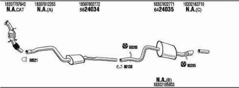 Walker BWK059423A - Échappement droxauto.com