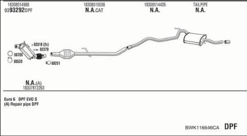 Walker BWK116646CA - Échappement droxauto.com