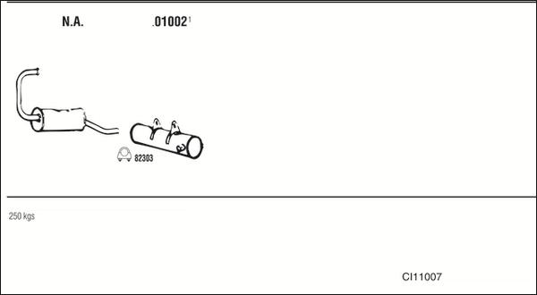 Walker CI11007 - Échappement droxauto.com