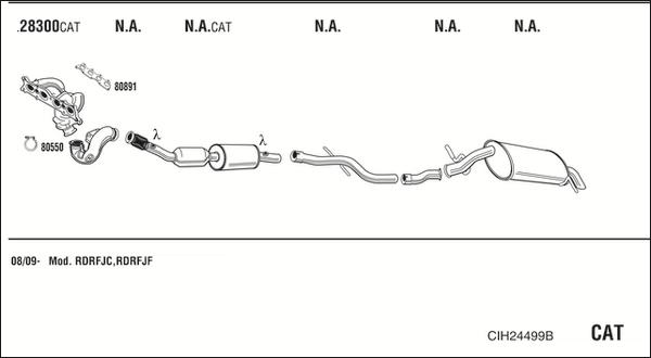 Walker CIH24499B - Échappement droxauto.com