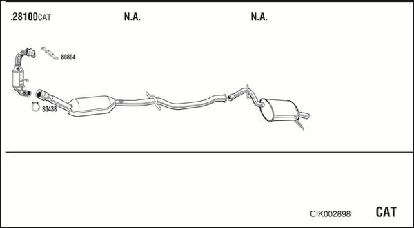 Walker CIK002898 - Échappement droxauto.com