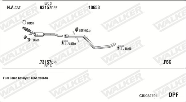 Walker CIK032794 - Échappement droxauto.com