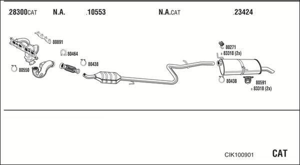 Walker CIK100901 - Échappement droxauto.com