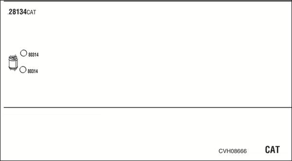 Walker CVH08666 - Échappement droxauto.com