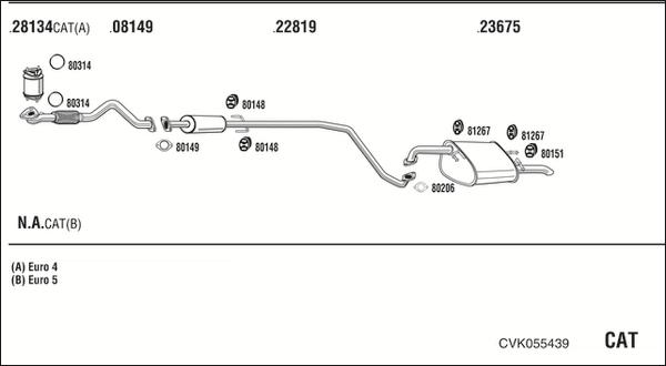 Walker CVK055439 - Échappement droxauto.com