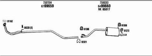 Walker FI20001A - Échappement droxauto.com