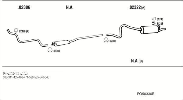Walker FO50330B - Échappement droxauto.com
