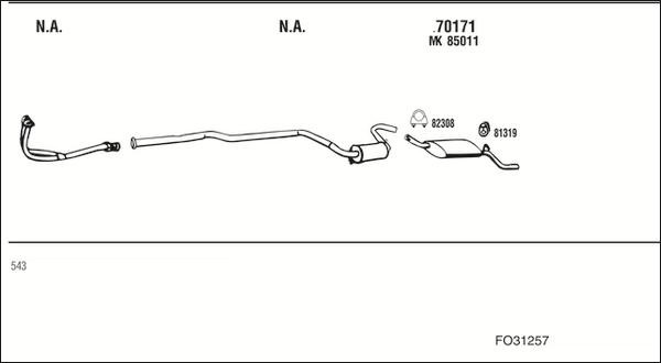 Walker FO31257 - Échappement droxauto.com
