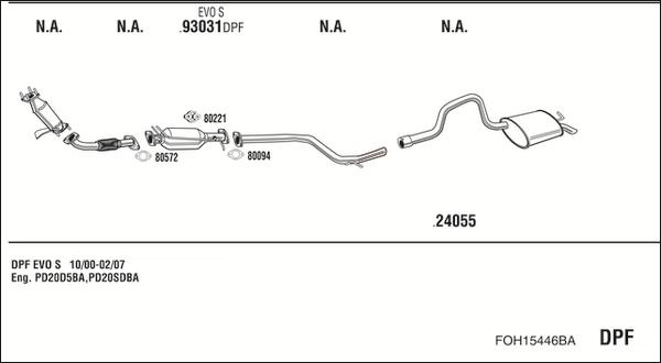 Walker FOH15446BA - Échappement droxauto.com