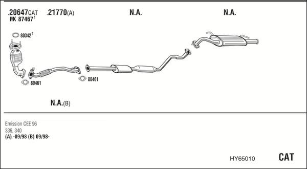 Walker HY65010 - Échappement droxauto.com