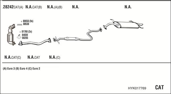 Walker HYK017769 - Échappement droxauto.com
