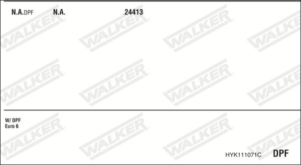 Walker HYK111071C - Échappement droxauto.com
