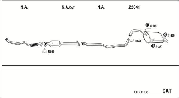 Walker LN71008 - Échappement droxauto.com