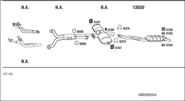 Walker MB56005A - Échappement droxauto.com