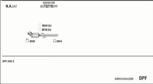 Walker MBK059428B - Échappement droxauto.com