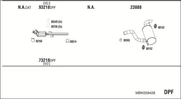 Walker MBK059428 - Échappement droxauto.com