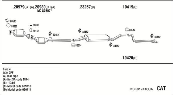 Walker MBK017410CA - Échappement droxauto.com