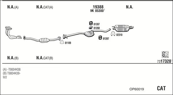 Walker OP60019 - Échappement droxauto.com