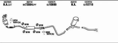 Walker OPK055384BB - Échappement droxauto.com