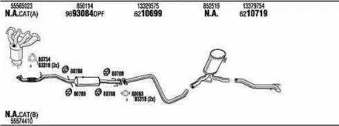 Walker OPK055384CA - Échappement droxauto.com