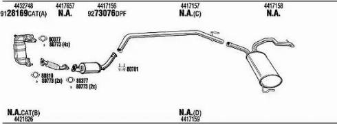 Walker OPK019929BB - Échappement droxauto.com