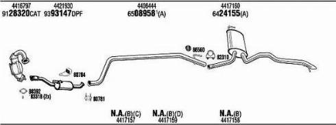 Walker OPK019928BA - Échappement droxauto.com