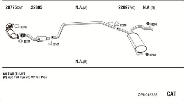 Walker OPK015736 - Échappement droxauto.com