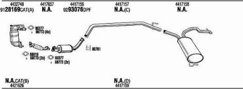 Walker OPK023498BA - Échappement droxauto.com