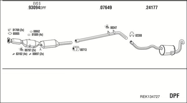 Walker REK134727 - Échappement droxauto.com