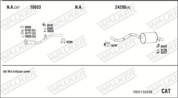 Walker REK132938 - Échappement droxauto.com