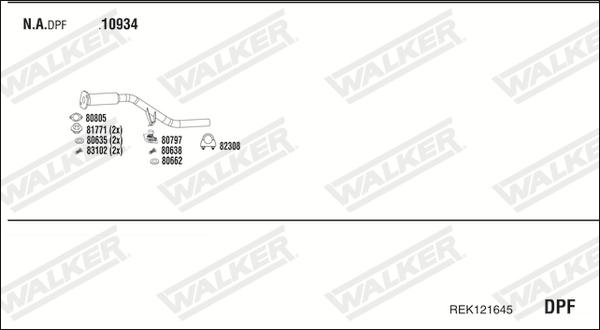 Walker REK121645 - Échappement droxauto.com