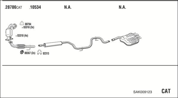 Walker SAK009123 - Échappement droxauto.com
