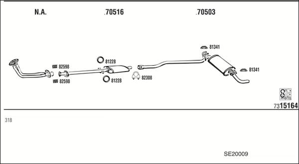 Walker SE20009 - Échappement droxauto.com