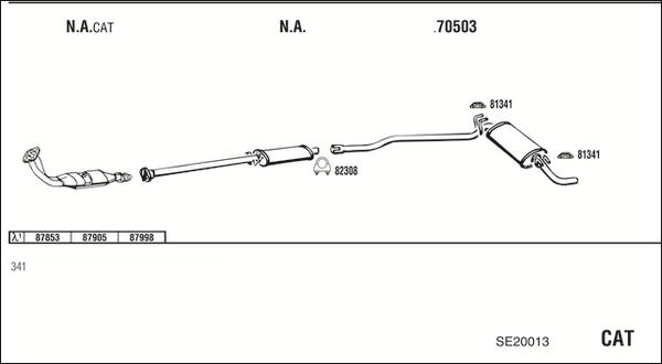 Walker SE20013 - Échappement droxauto.com