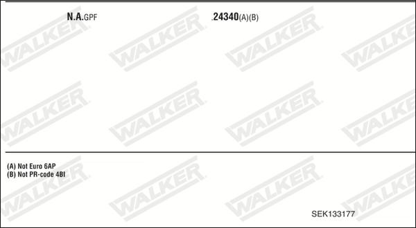 Walker SEK133177 - Échappement droxauto.com