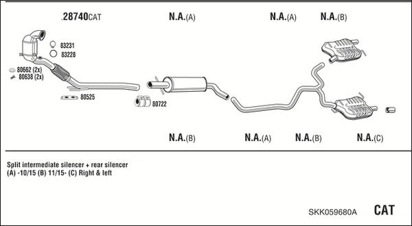 Walker SKK059680A - Échappement droxauto.com