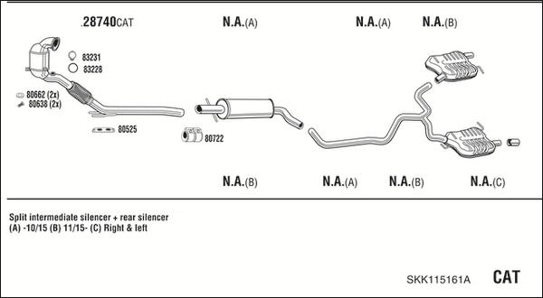 Walker SKK115161A - Échappement droxauto.com