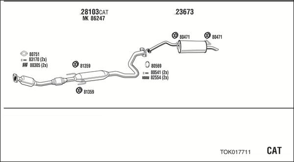 Walker TOK017711 - Échappement droxauto.com