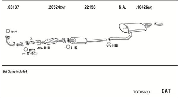 Walker TOT05690 - Échappement droxauto.com