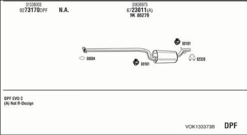 Walker VOK133373B - Échappement droxauto.com