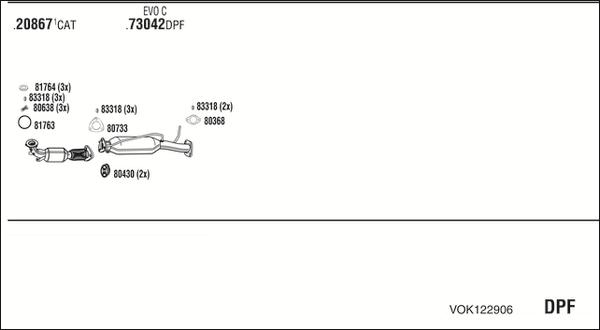 Walker VOK122906 - Échappement droxauto.com