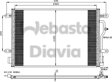 Webasto 82D0225406A - Condensateur, climatisation droxauto.com