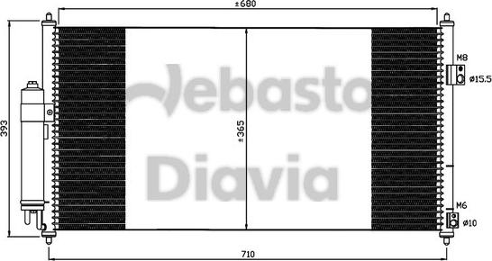 Webasto 82D0225615A - Condensateur, climatisation droxauto.com