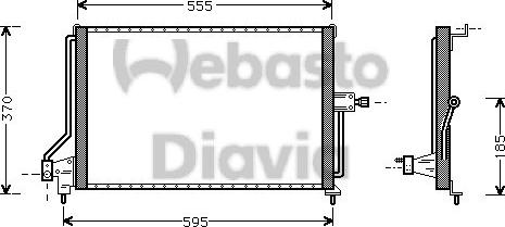 Webasto 82D0225047B - Condensateur, climatisation droxauto.com