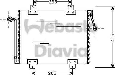 Webasto 82D0225056A - Condensateur, climatisation droxauto.com